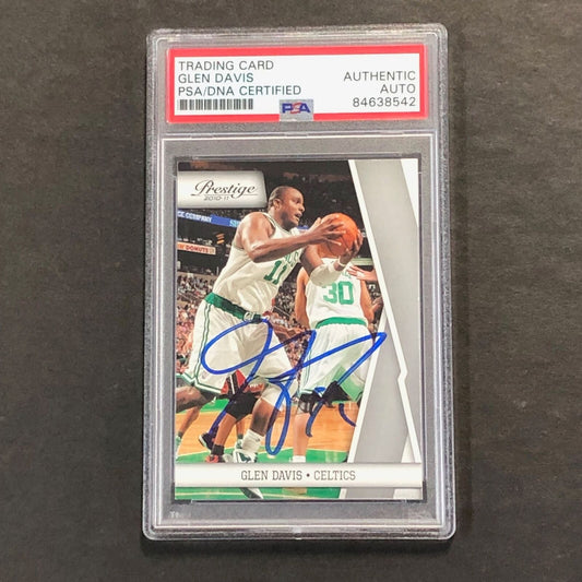 2010-11 Panini Prestige #5 Glen Davis Signed Card AUTO PSA/DNA Slabbed Magic