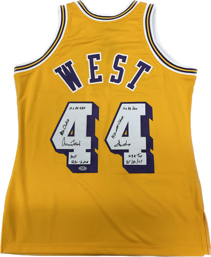 Jerry West Signed Lakers Jersey PSA/DNA Auto Grade 10 Lakers Autographed