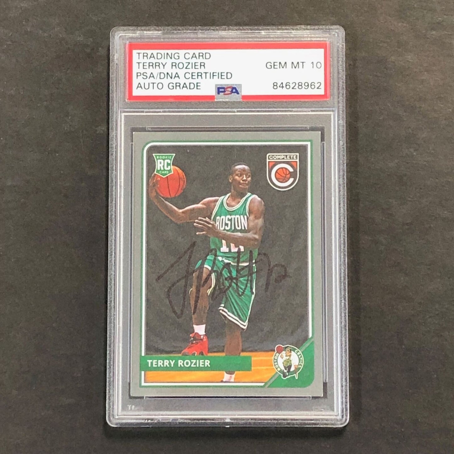 2015-16 Panini Complete #301 Terry Rozier Signed Card AUTO GRADE 10 PSA/DNA Slab