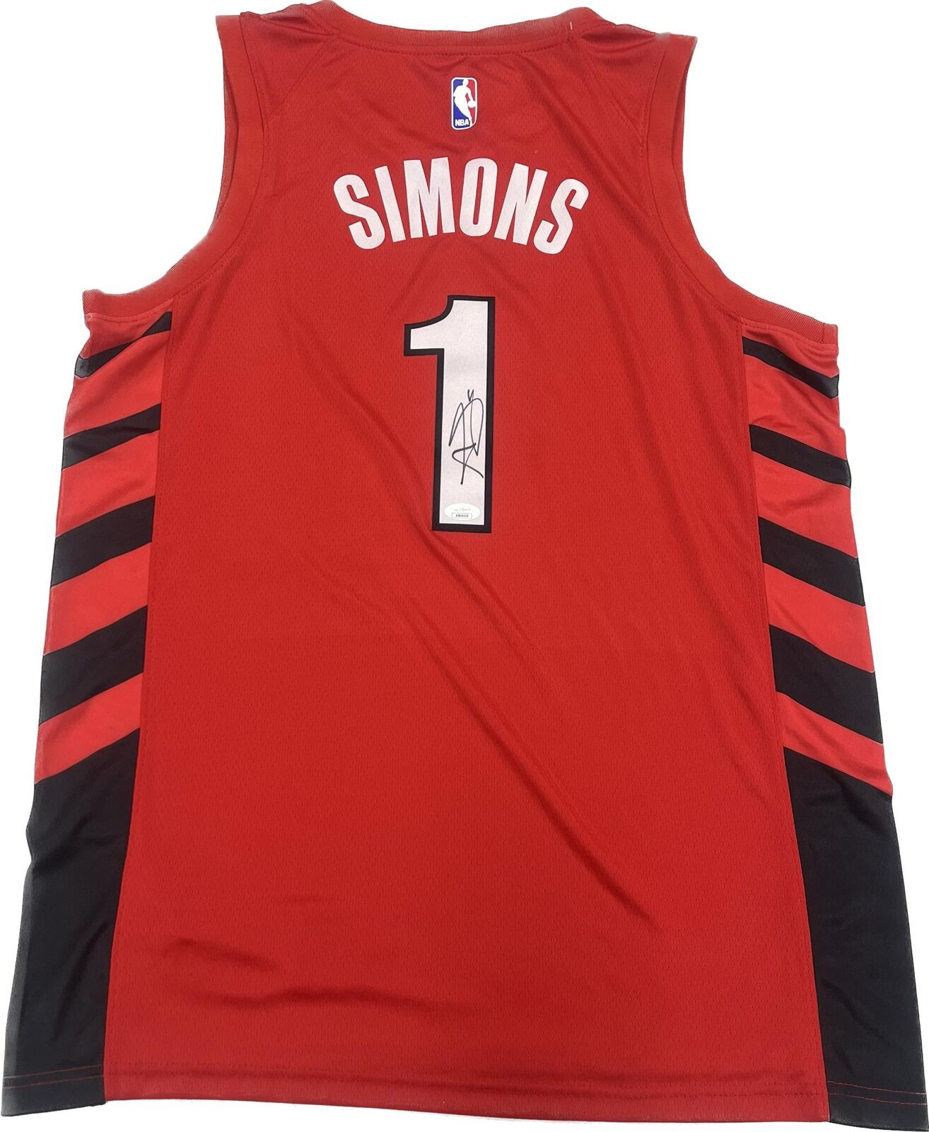 Anfernee Simons Signed Jersey JSA Portland Trail Blazers Autographed