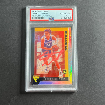 2021 Panini Chronicles Flux #233 COREY KISPERT Signed Card AUTO PSA Slabbed Gonz