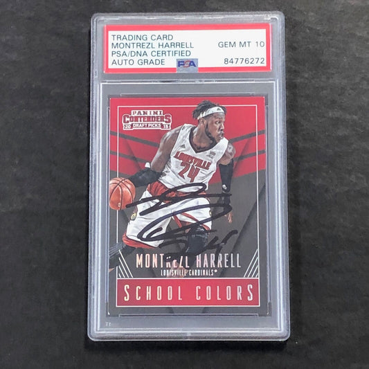 2015-16 Contenders Draft Picks School Colors #30 Montrezl Harrell Signed Card AU