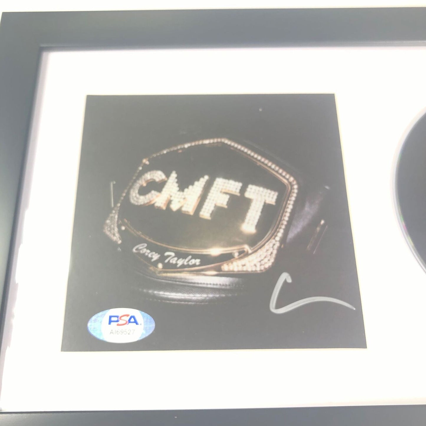 Corey Taylor Signed CD Cover Framed PSA/DNA CMFT Autographed Slipknot