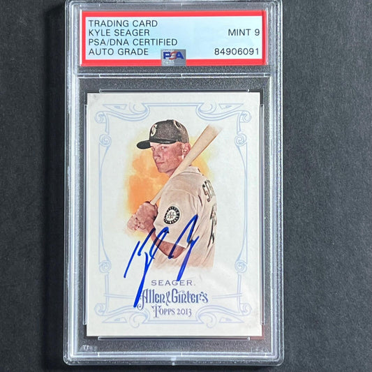 2013 Topps Allen & Ginter's #339 Kyle Seager Signed Card PSA Slabbed Auto GRADE