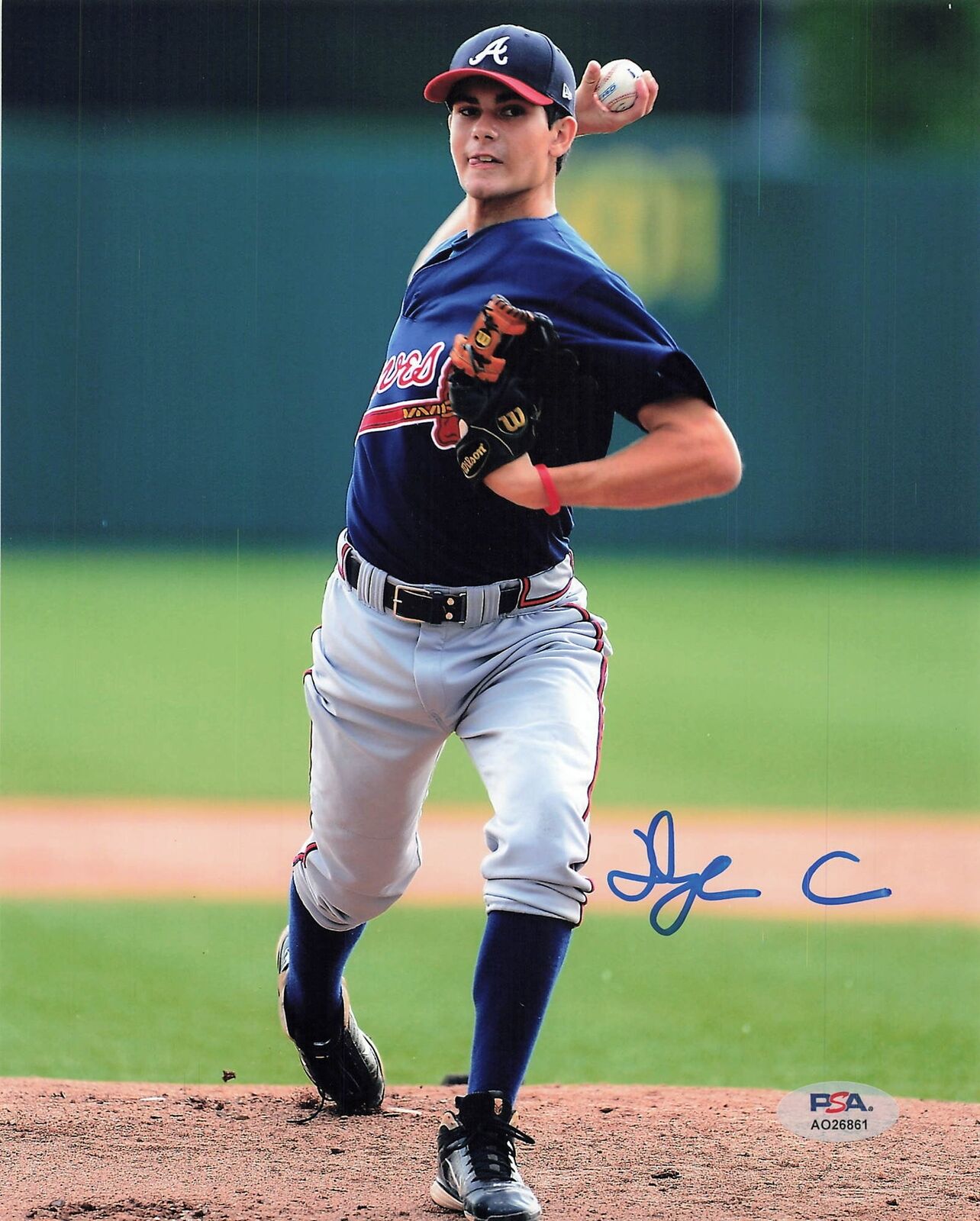 Dylan Cease signed 8x10 photo Atlanta Braves PSA/DNA Autographed