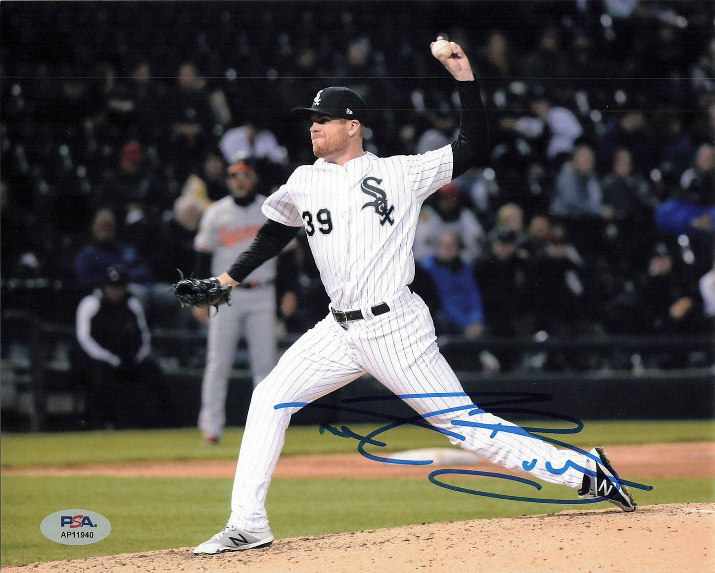 Aaron Bummer Signed 8x10 Photo PSA Chicago White Sox