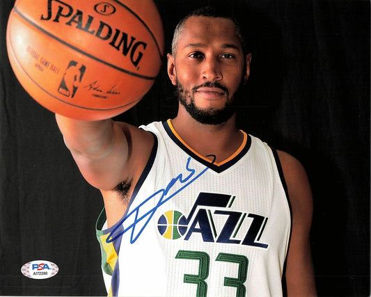 Boris Diaw signed 8x10 photo PSA/DNA Utah Jazz Autographed