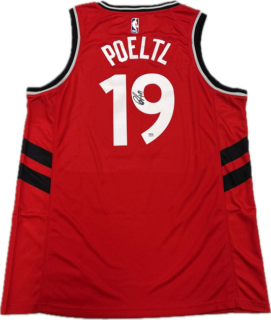 Jakob Poeltl signed jersey PSA/DNA Toronto Raptors Autographed