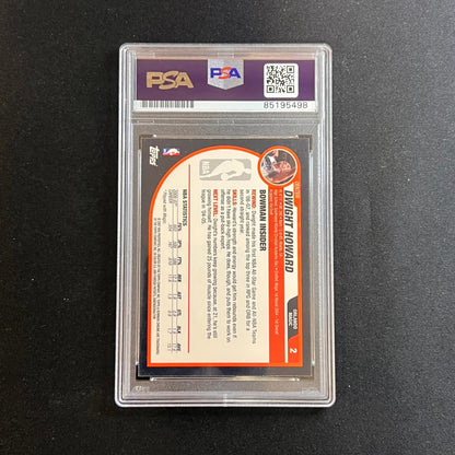 2005 Topps #70 Dwight Howard Signed Card AUTO PSA/DNA Slabbed Magic