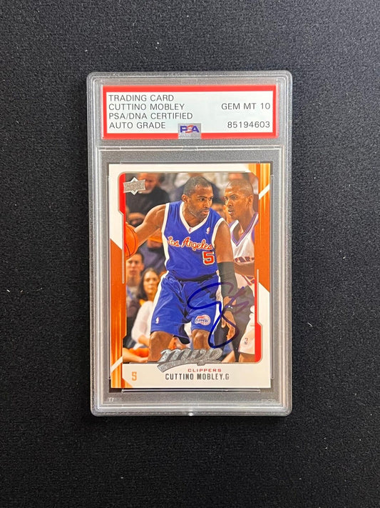 2008-09 Upper Deck NBA MVP #67 Cuttino Mobley Signed Card AUTO 10 PSA Slabbed Cl