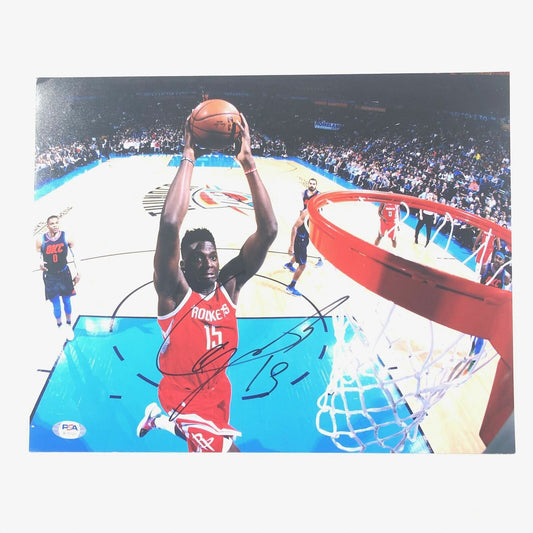 Clint Capela signed 11x14 photo PSA/DNA Houston Rockets Autographed