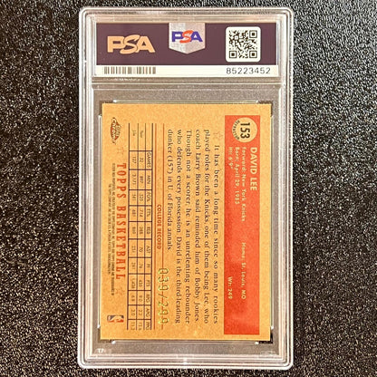 2005-06 Topps Chrome 1952 Style #153 David Lee Signed Card AUTO PSA Slabbed Knic
