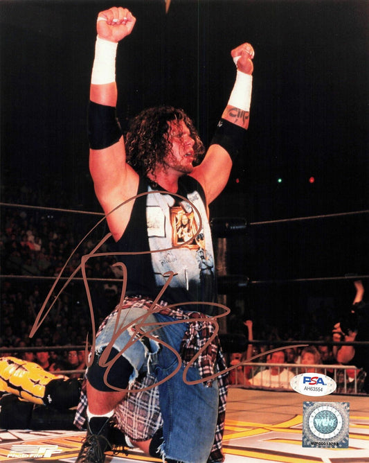 Raven signed 8x10 photo PSA/DNA COA WWE Autographed Wrestling