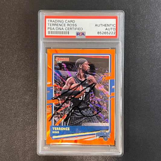 2020-21 Panini Donruss #50 Terrence Ross Signed Card AUTO PSA Slabbed Magic