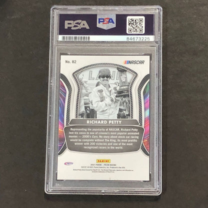 2021 Panini Prizm Racing Legends #82 Richard Petty Signed Card PSA Slabbed Nasca