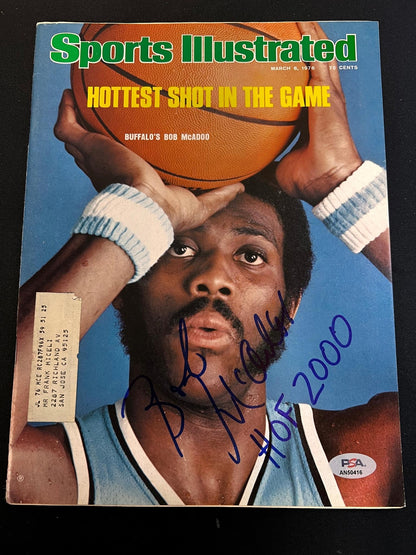 Bob McAdoo signed Sports Illustrated Magazine PSA/DNA Buffalo