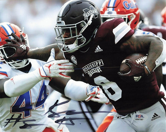 Kylin Hill signed 8x10 photo PSA/DNA Autographed Mississippi State Football