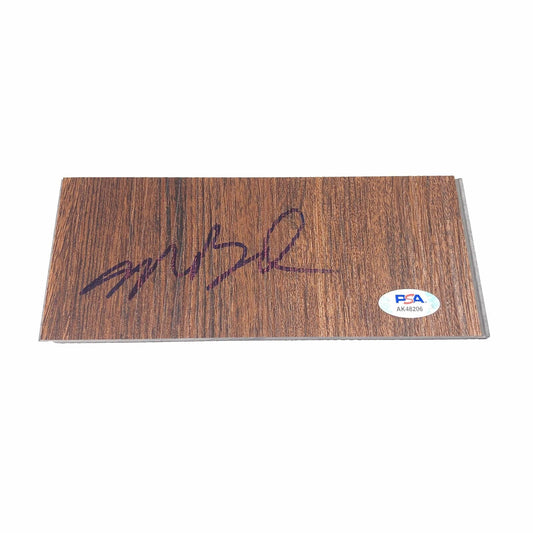 MIKE BUDENHOLZER Signed Floorboard PSA/DNA Autographed Milwaukee Bucks