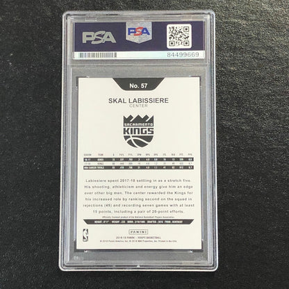 2018-19 NBA Hoops #57 Skal Labissiere Signed Card AUTO 10 PSA Slabbed Kings