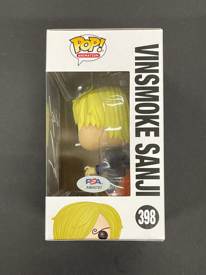 Eric Vale Signed Vinsmoke Sanji #398 Funko Pop PSA/DNA Autougraphed OnePiece