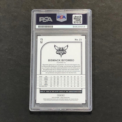 2019-20 Panini NBA Hoop #23 Bismack Biyombo Signed Card AUTO PSA Slabbed Hornets