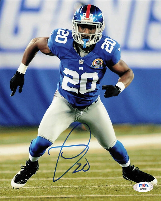 PRINCE AMUKAMARA signed 8x10 photo PSA/DNA New York Giants Autographed