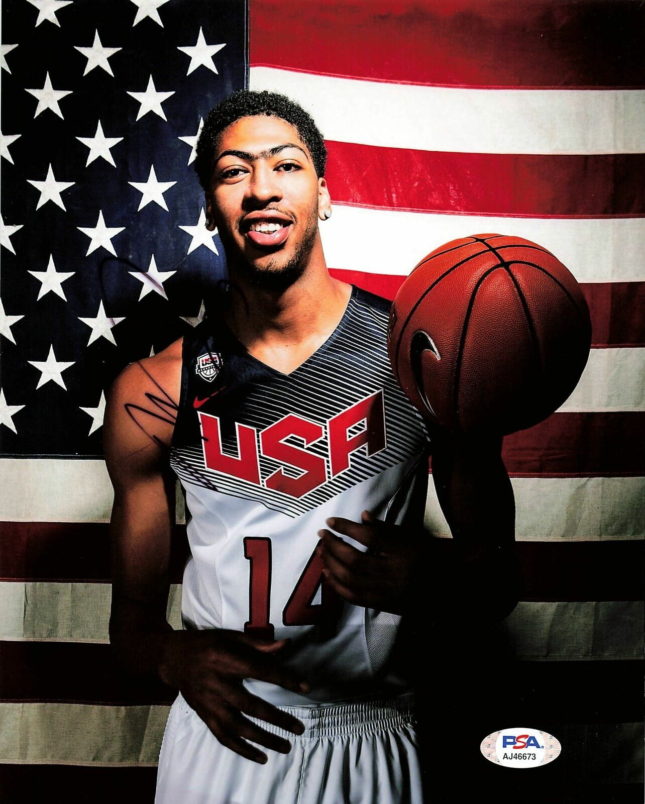 Anthony Davis signed 8x10 photo PSA/DNA Team USA Autographed