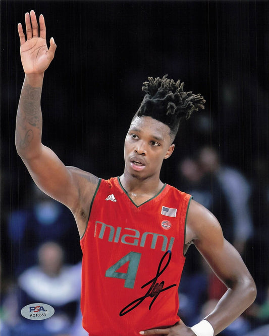 LONNIE WALKER IV Signed 8x10 Photo PSA/DNA Miami Hurricanes Autographed