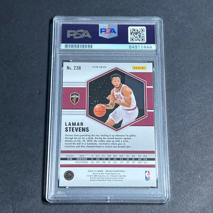 2020-21 Panini Mosaic #238 Lamar Stevens Signed Card AUTO 10 PSA Slabbed RC Cava
