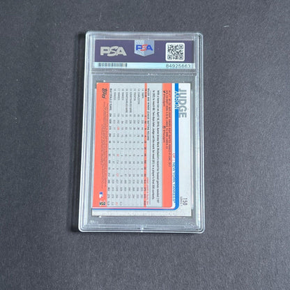 2019 Topps #150 AARON JUDGE Signed Card PSA Slabbed Yankees