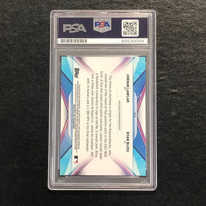 2021 Bowman Chrome #FF-6 Jordan Lawlar Signed Card PSA Auto RC