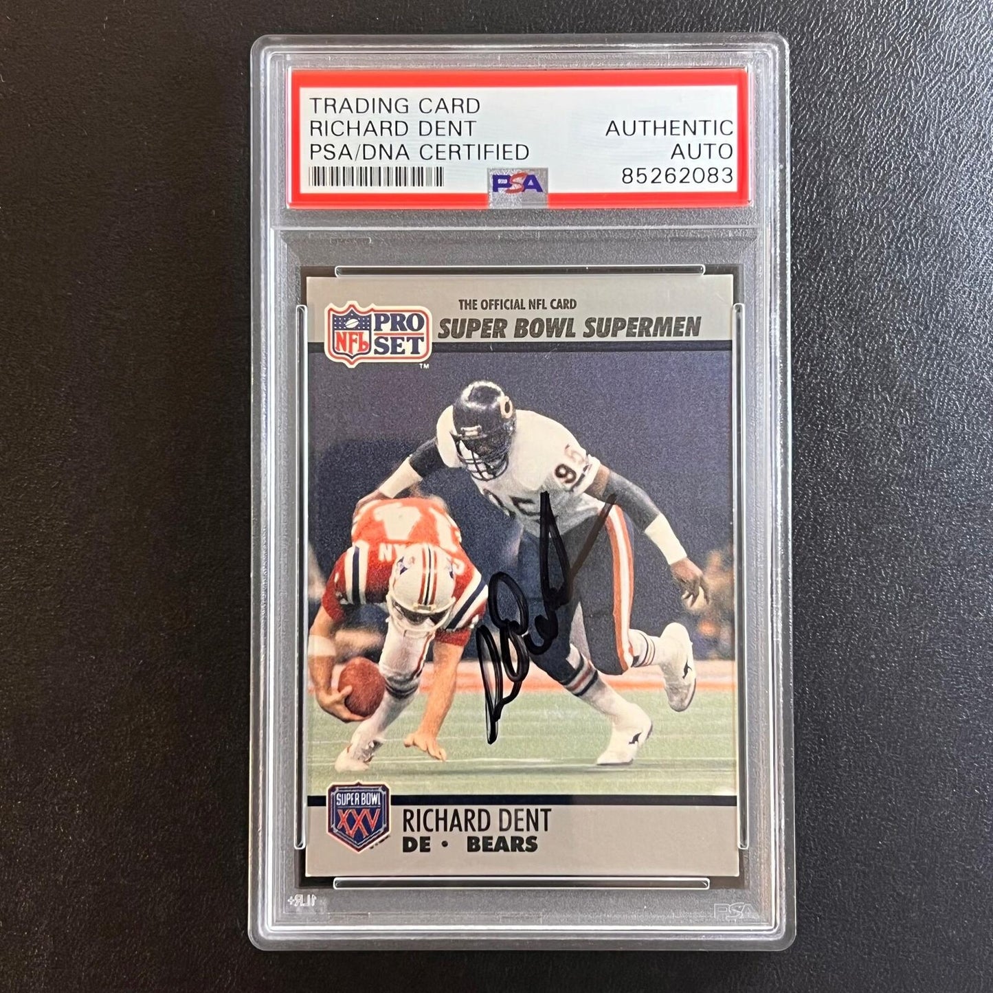 1990 NFL Pro Set #76 Richard Dent Signed Card PSA AUTO Slabbed Bears