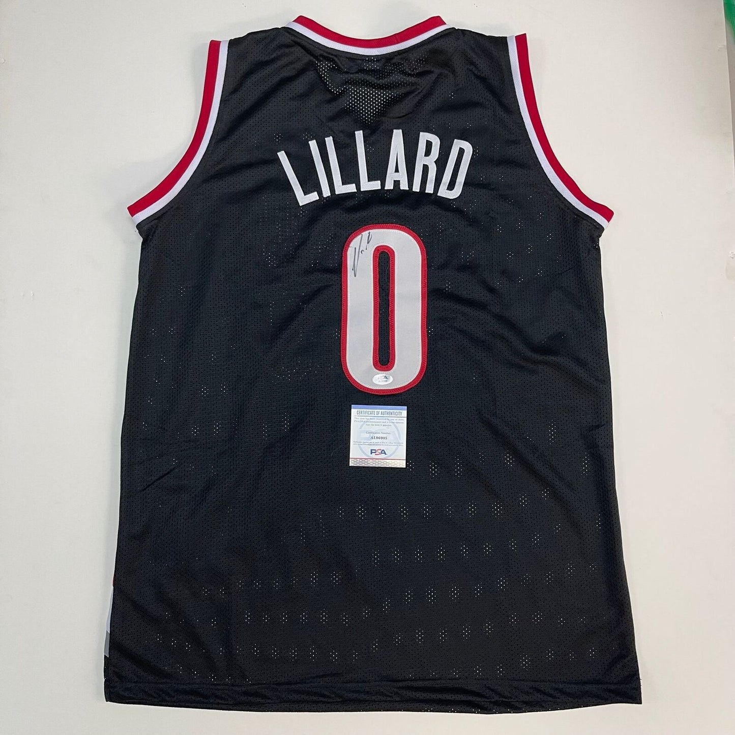 Damian Lillard signed jersey PSA/DNA Portland Trail Blazers Autographed