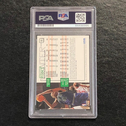 1995-96 NBA Hoops #99 Sean Rooks Signed Card AUTO PSA Slabbed Minnesota Timberwo