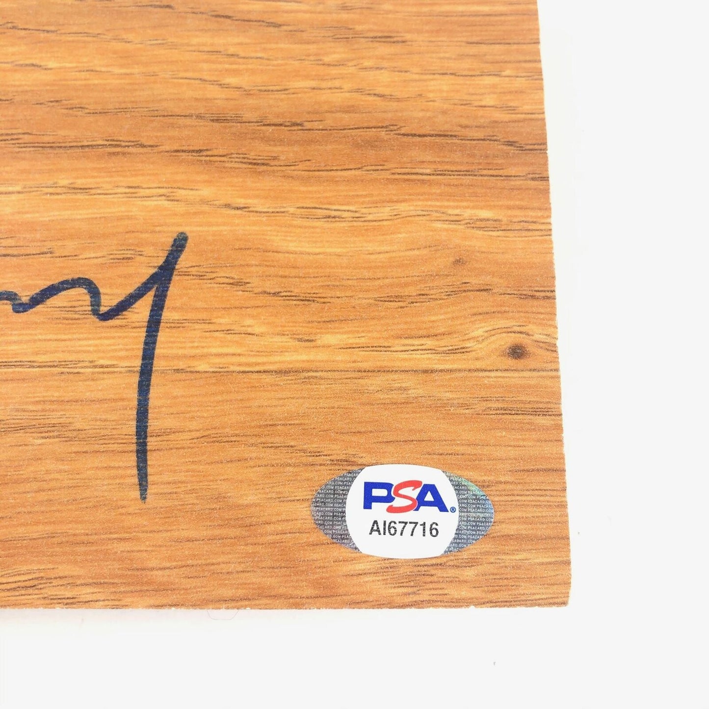 Jonas Valanciunas Signed Floorboard PSA/DNA Autographed