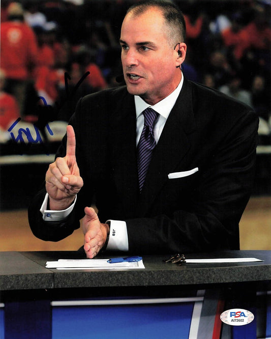 JAY BILAS signed 8x10 photo PSA/DNA ESPN Autographed