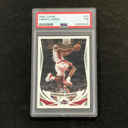 2004 Topps #23 Lebron James PSA 7 NM Cavaliers