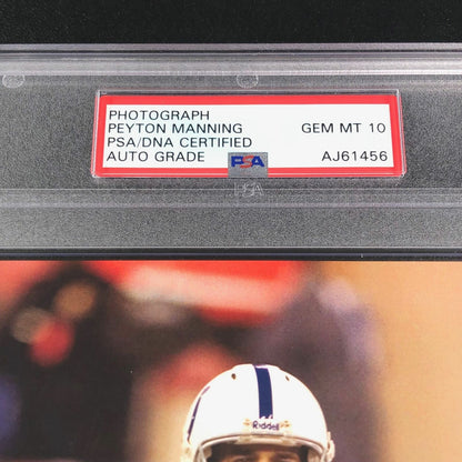 Peyton Manning Signed 8x10 Photo PSA/DNA Encapsulated Auto Grade 10 Gem Mint