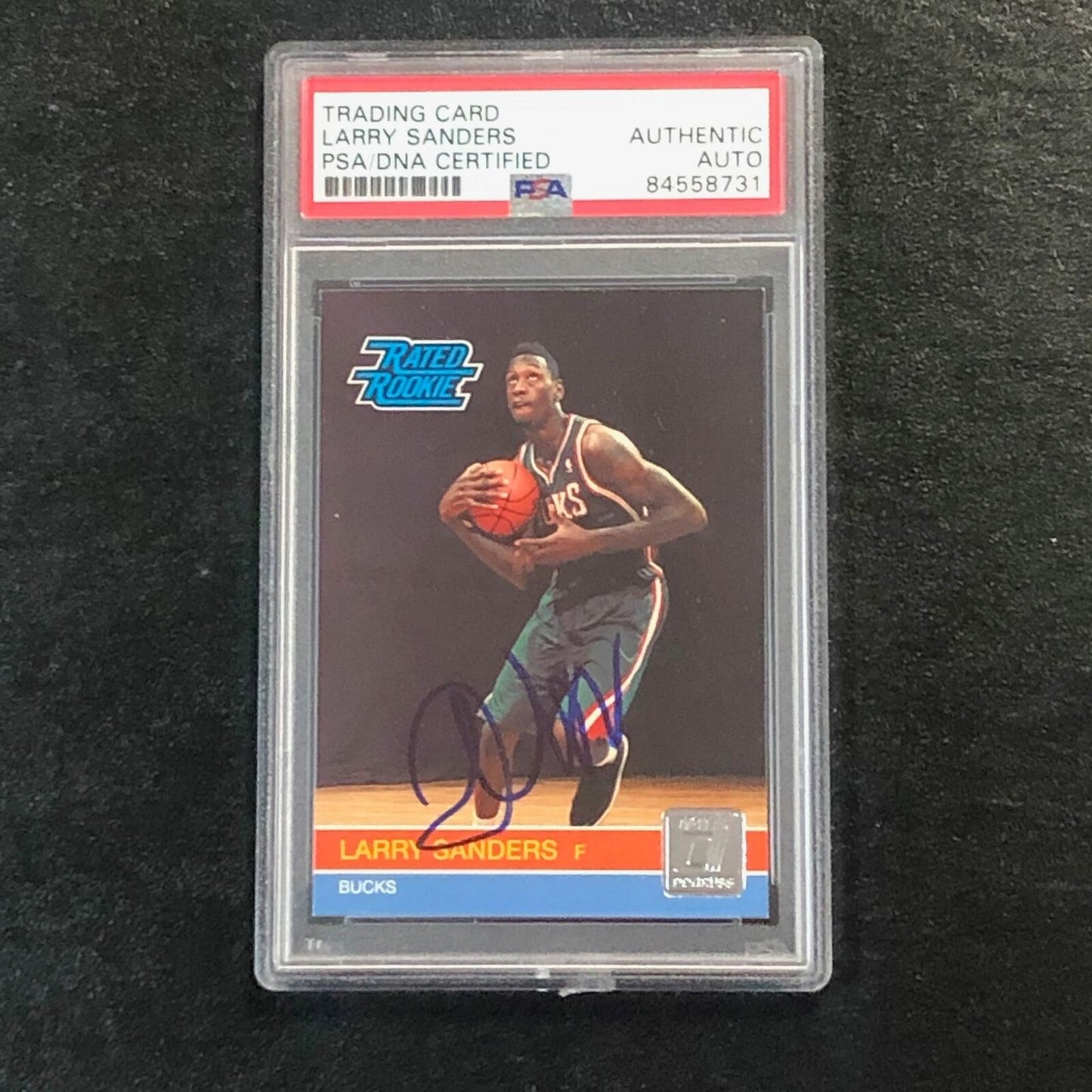 2010-11 Donruss RATED ROOKIE #242 Larry Sanders Signed Card AUTO PSA/DNA Slabbed