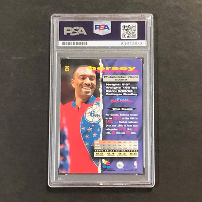 1992-93 Topps Stadium Club #25 Hersey Hawkins Signed Card AUTO 10 PSA Slabbed 76