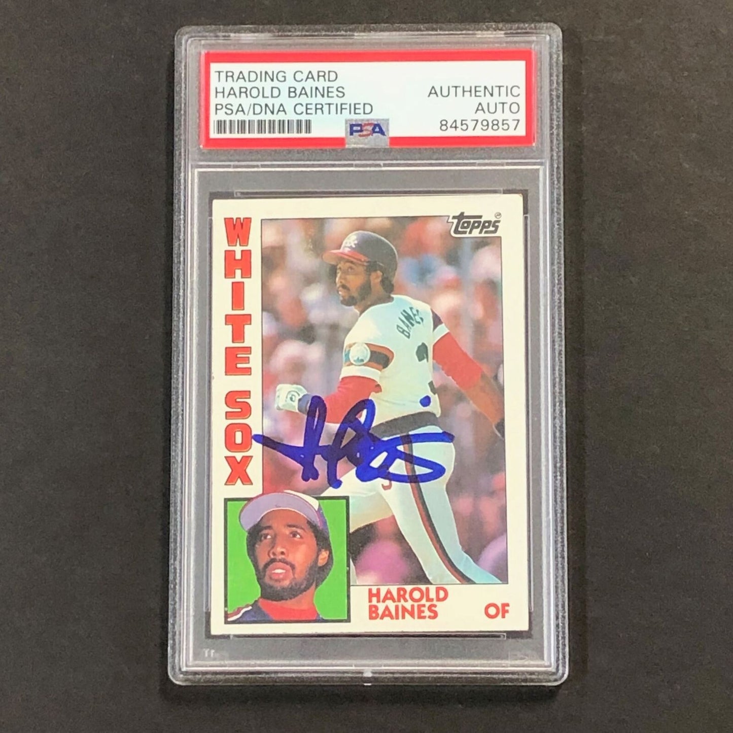 1984 Topps #434 Harold Baines Signed Card PSA Slabbed Auto White Sox