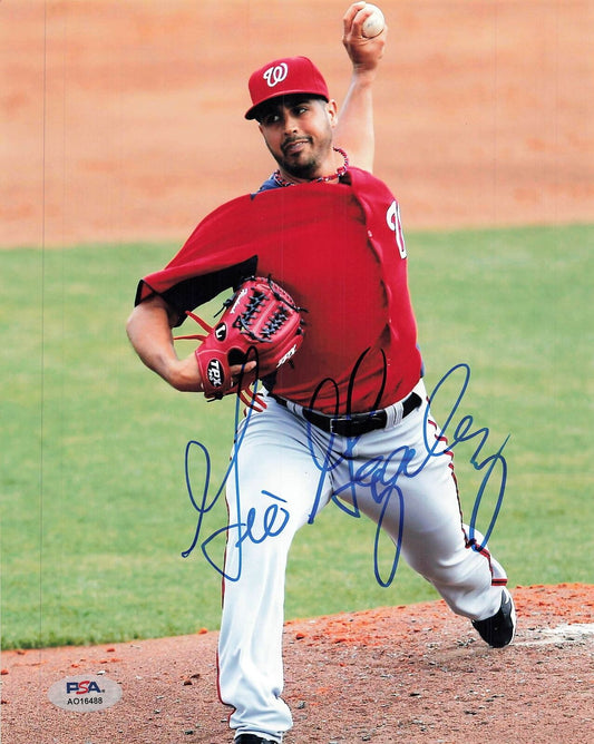 Gio Gonzalez signed 8x10 photo PSA/DNA Washington Nationals Autographed