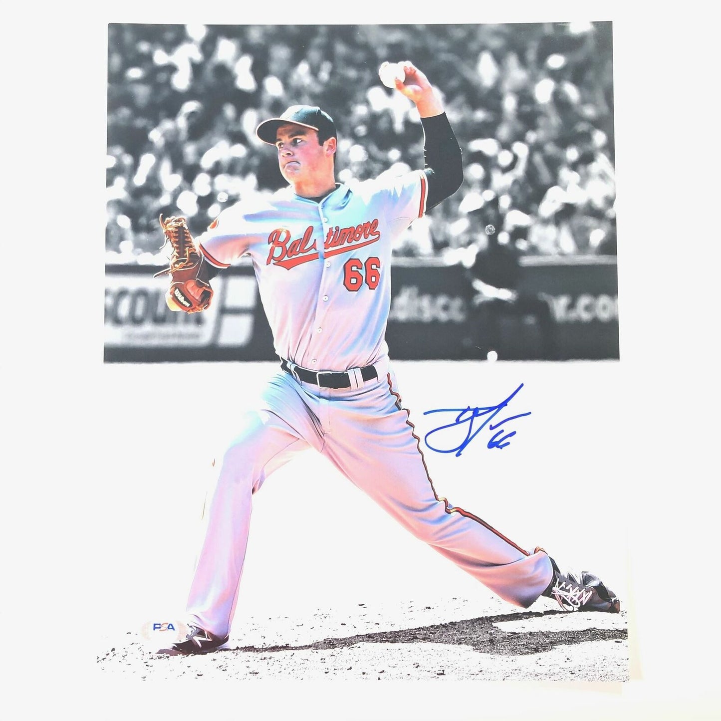 T.J. McFarland signed 11x14 photo PSA/DNA Baltimore Orioles Autographed