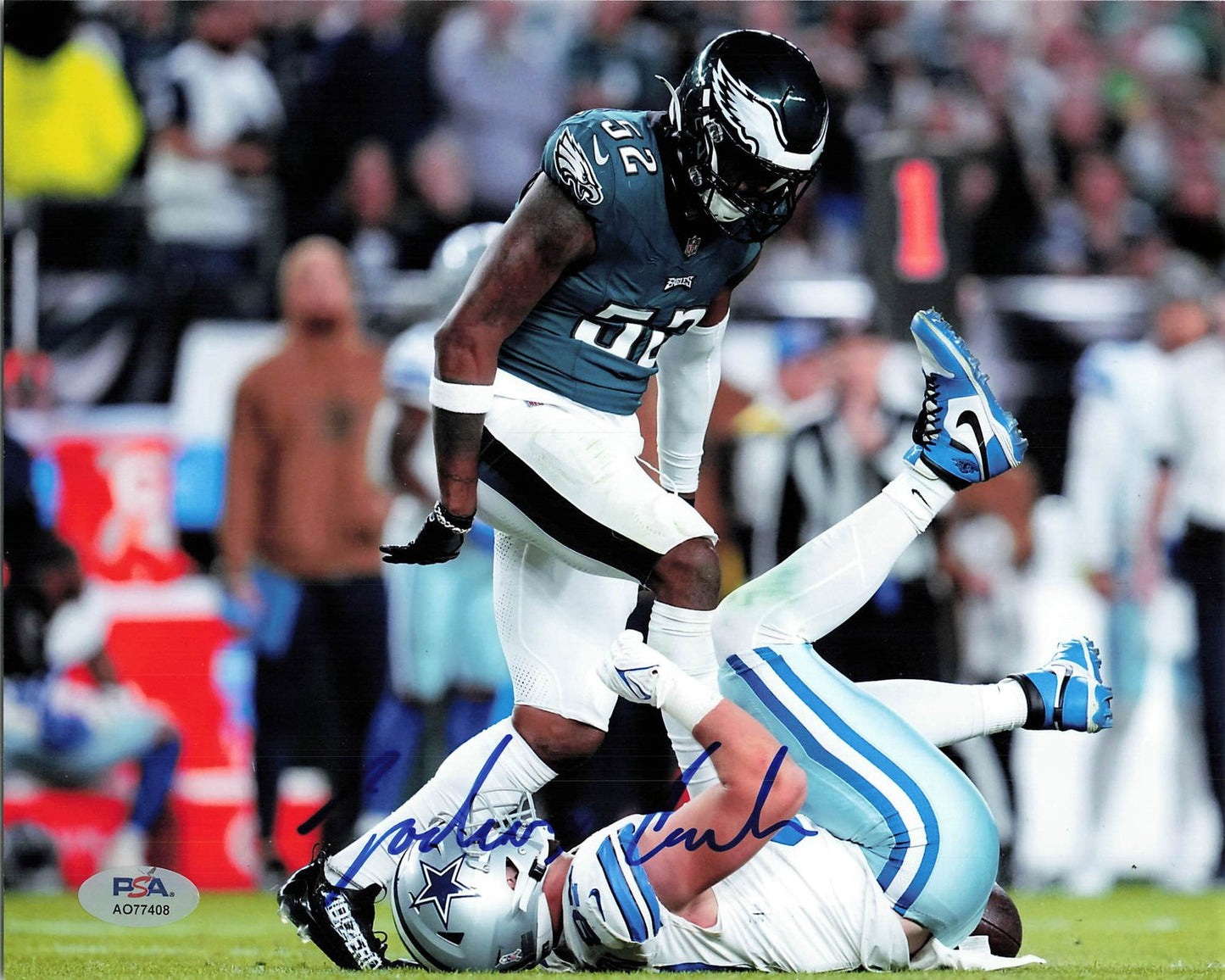 Zach Cunningham Signed 8x10 Photo PSA Philadelphia Eagles