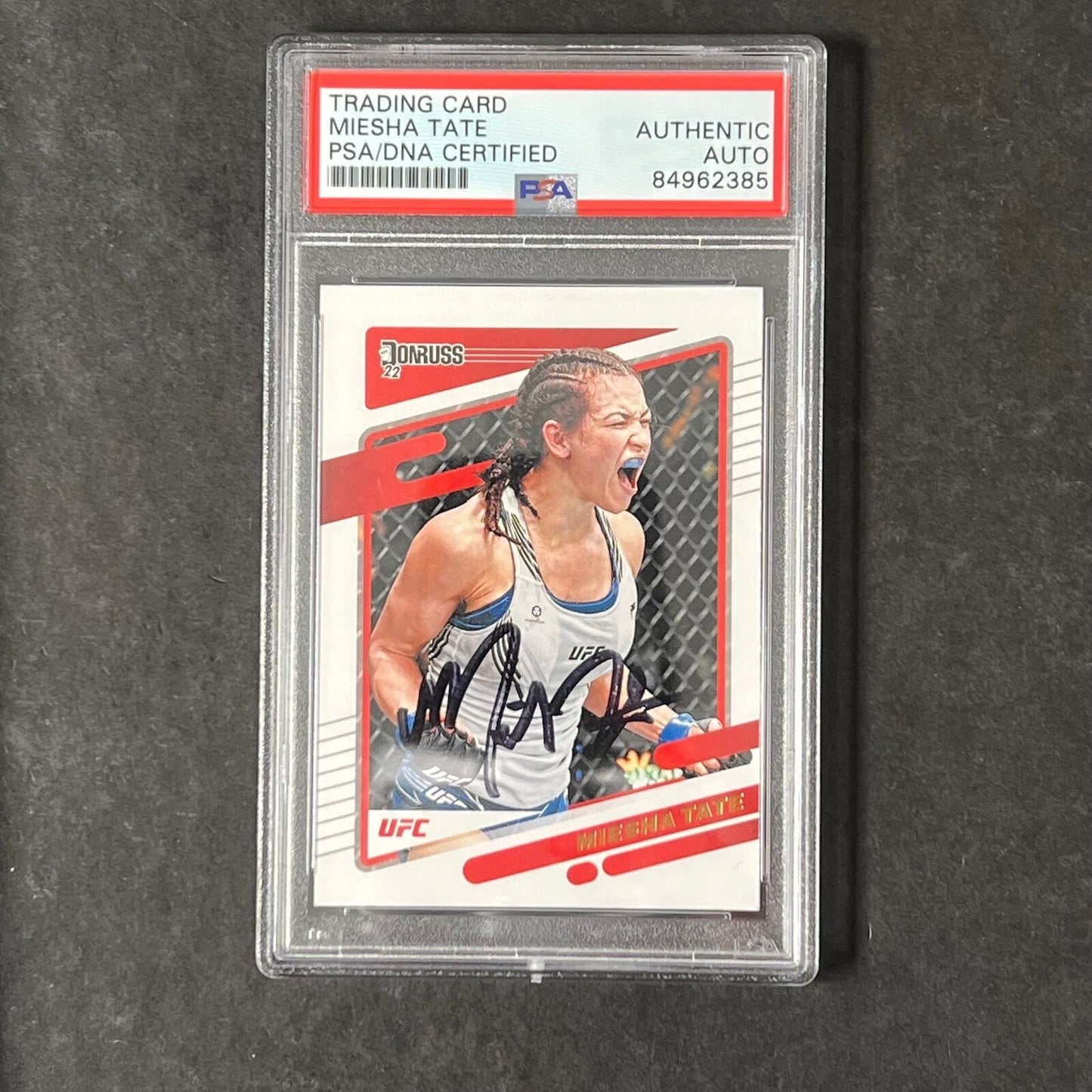 2022 Panini Donruss #36 Miesha Tate Signed Card AUTO PSA Slabbed UFC