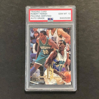 1994-95 Flair #191 Robert Parish Signed AUTO 10 PSA Slabbed Hornets