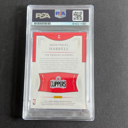2018-19 Panini National Treasures #86 Montrezl Harrell Signed Card AUTO Grade 10