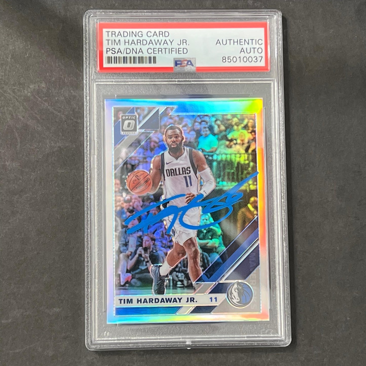 2019-20 Panini Donruss Optic #26 Tim Hardaway Jr. Signed Card AUTO PSA Slabbed M