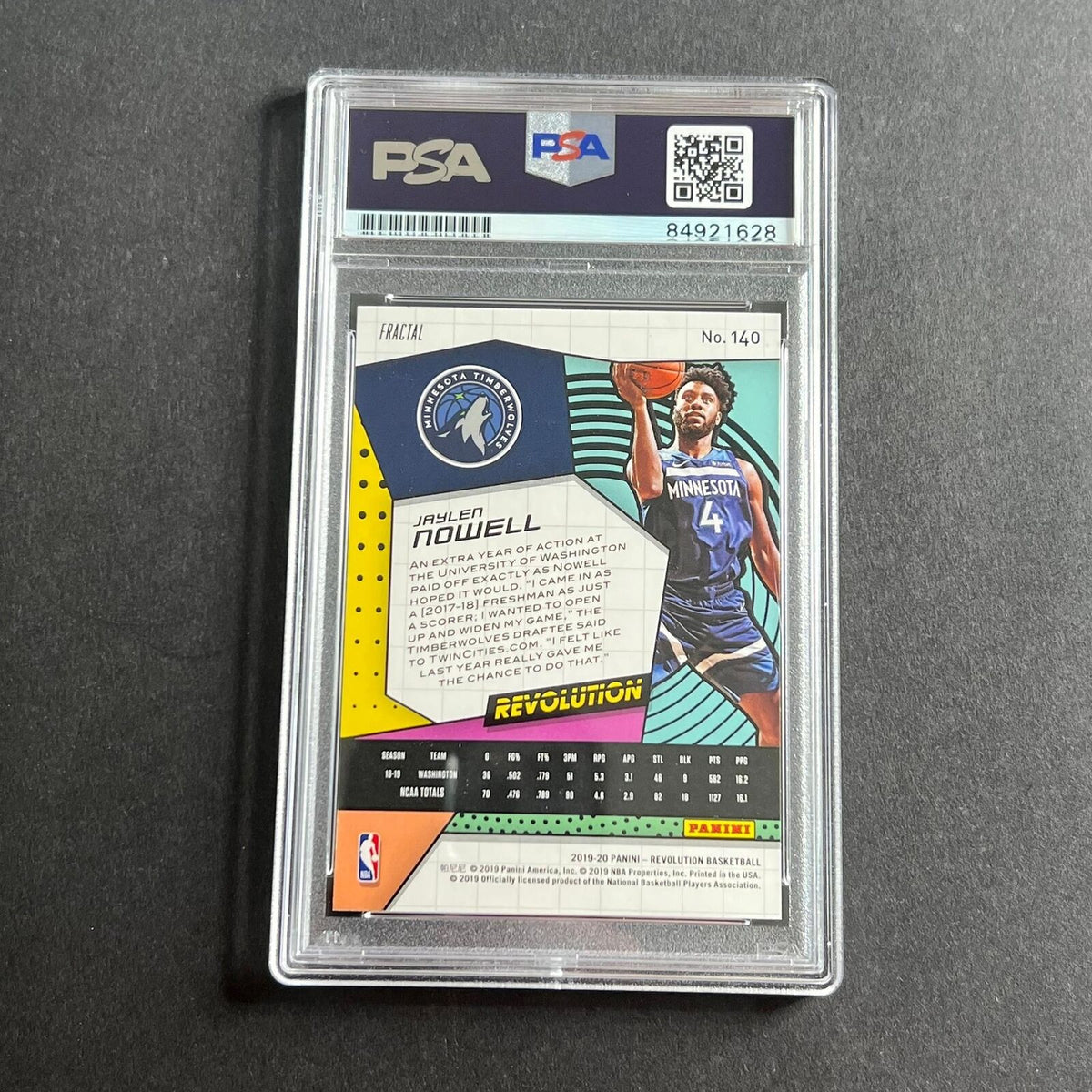 2019-20 Panini Revolution #140 Jaylen Nowell Signed Card AUTO 10 PSA Slabbed TIm