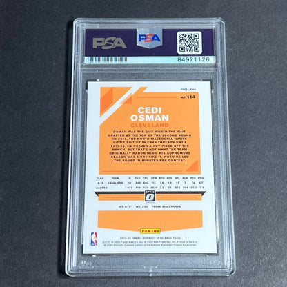 2019-20 Panini Donruss Optic #114 Cedi Osman Signed Card AUTO PSA Slabbed Cavali